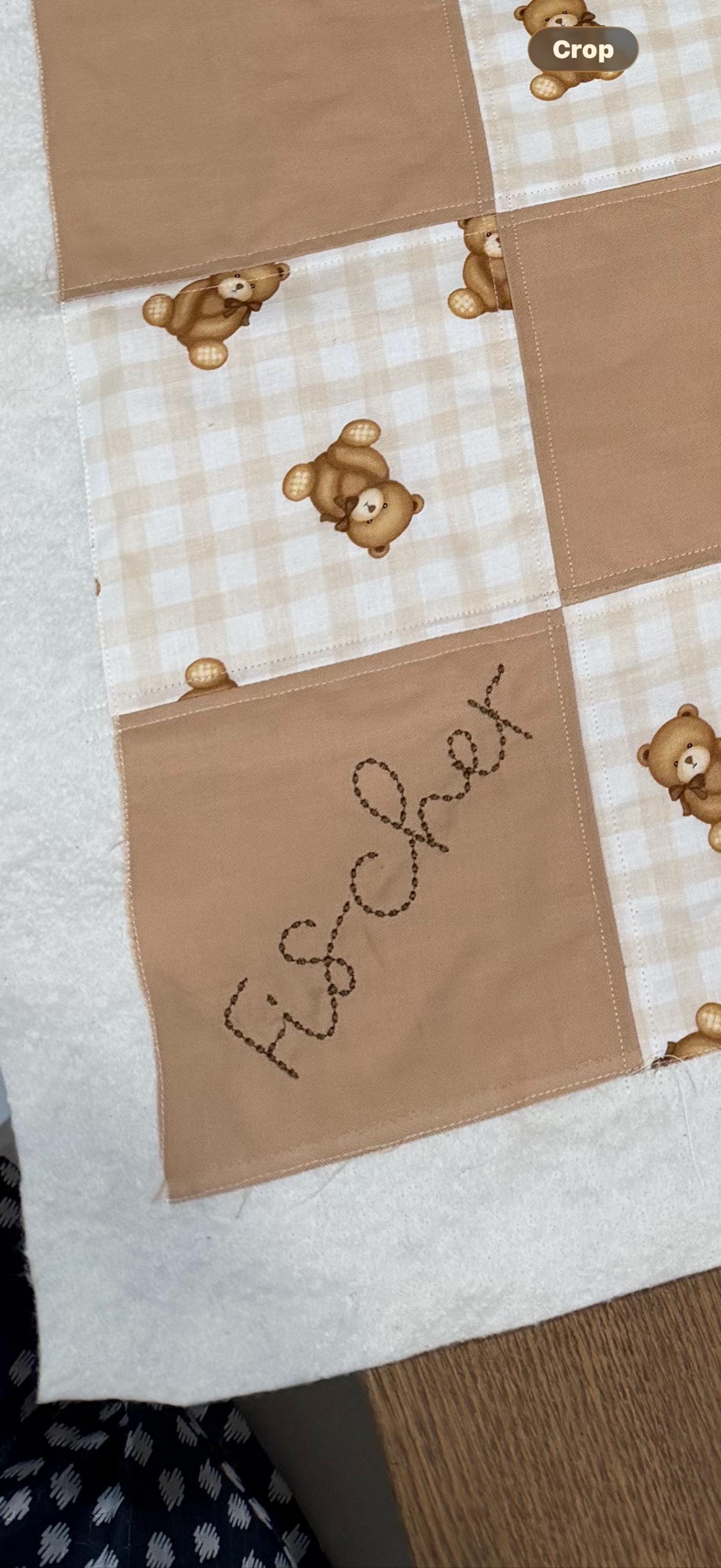 Customer project using Sweetcake Script Font Hand Stitch Effect embroidery design