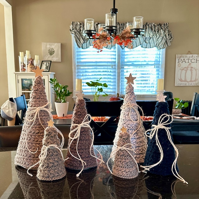 A customer's finished Wheat Stitch Tree Crochet Pattern + Video