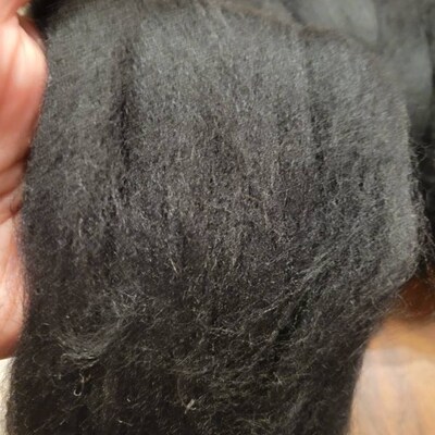 4.4 Lb on Sale Wool Roving, Roll Un-dyed White Wool Top Fiber Spinning ...