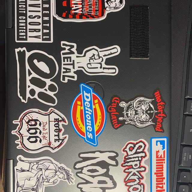 Rock Band Aufkleber, 100 Stück Rock Band Punk Sticker, Classic Rocks