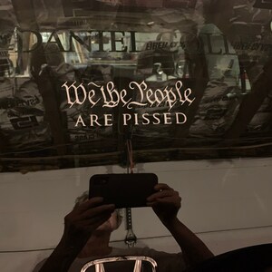 We the People Are Pissed 6 Constitution Patriotic Premium Die Cut