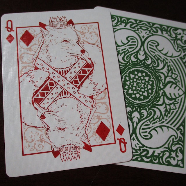 WILD REIGN Playing Cards: Evergreen and Crimson Decks 