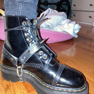 Unisex Stainless Steel Twist Chain Leather Bootstrap Double - Etsy