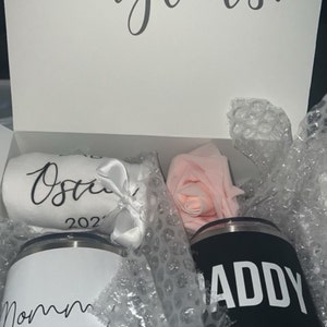 Mommy Daddy Parents Gift Box Set Mom Dad Tumbler Set Gift Box for