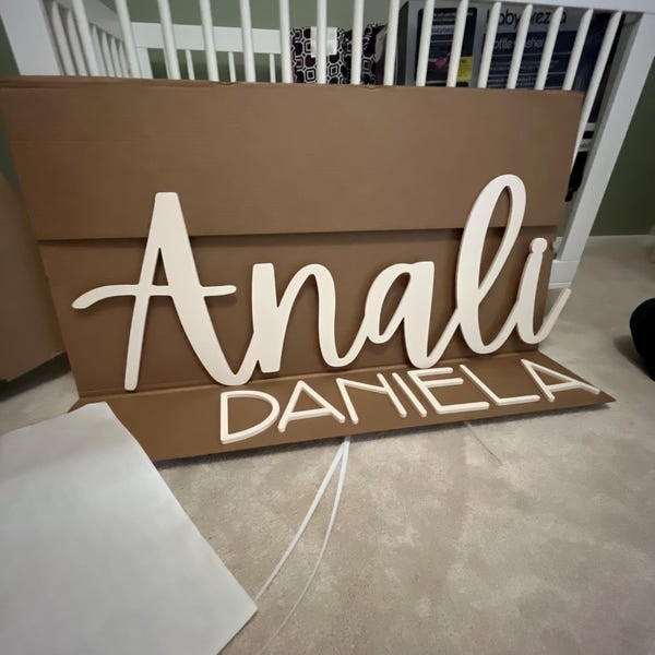Custom Wood Baby Name Sign Letter Wall Art Kids Room Art Wall Art for ...