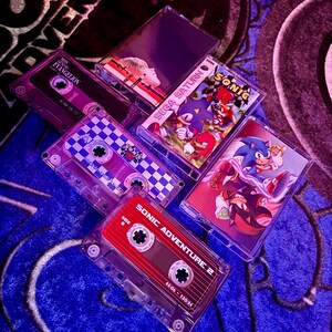 Sonic R (1997, Sega Saturn) Custom Cassette Tape Artwork for