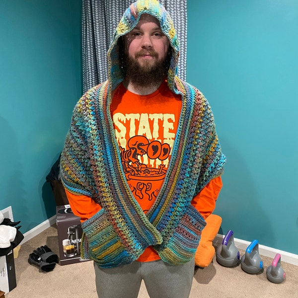 wickedly hooded pocket shawl