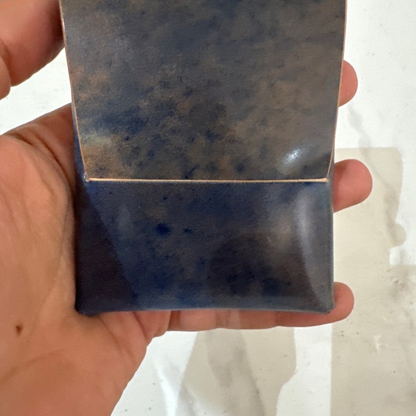 Stitchless Shell Cordovan Leather Cards Wallet, Origami Minimalist ...