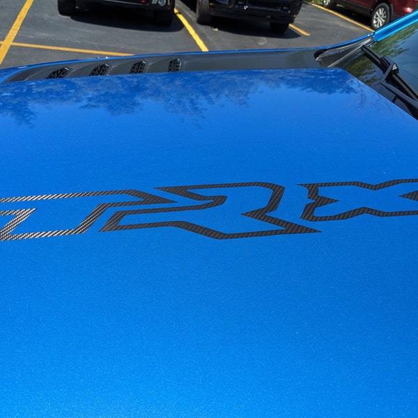 Ram 1500 TRX Hood Decal Inner Letter Inserts Overlay 2021 Ram 1500 TRX Hood Decal Inner Letter Inserts Overlay 2021