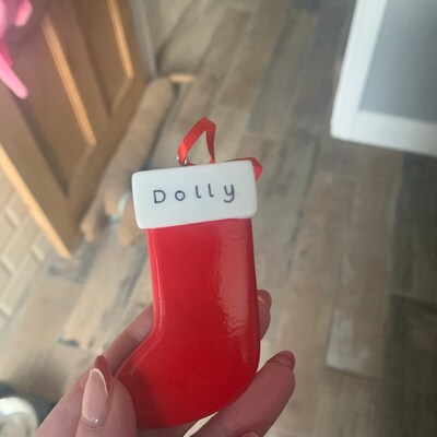 Personalised Christmas Decoration Santa 1st Xmas Gift Ornament - Etsy UK