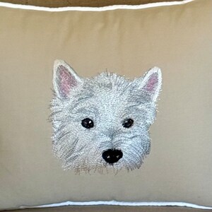 刺繍犬デザイン ホワイトバイザー
