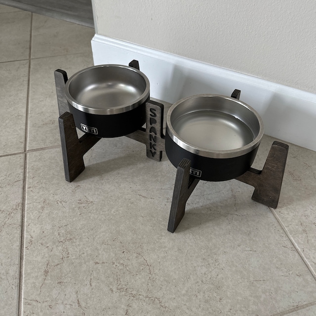 Extra Tall & Large Elevated Dog Bowl Stand — Rickle.