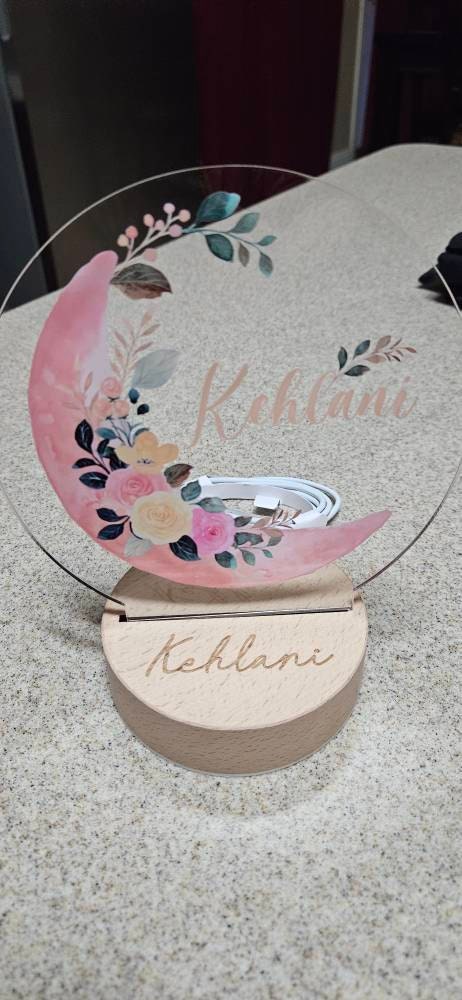 Baby Girl Gift, Personalized Night Light for Kids, Custom Night Light, Infant Gift, Personalized Lamp, Name Night Light