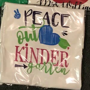 Download Peace out Kindergarten SVG kindergarten graduation svg | Etsy