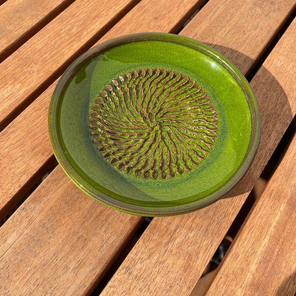 Spanish Pottery Garlic Rasp, Ginger Grater Ceramic Plate in a Variety ...
