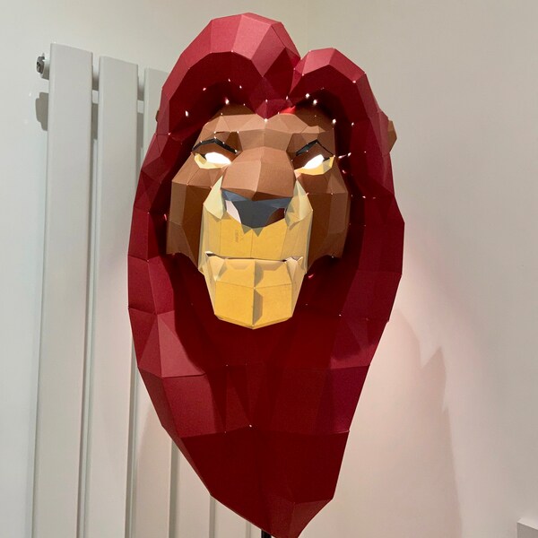 MUFASA LION KING Mask - Etsy