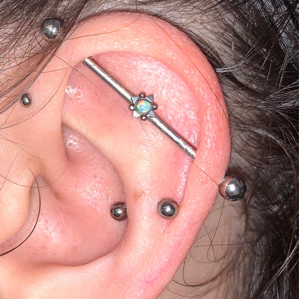 14G Unique Chain Industrial Piercing Jewelry Surgical Steel Industrial