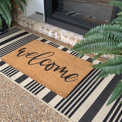 Welcome Mat, Welcome Doormat, Welcome Door Mat, Front Porch Decor ...