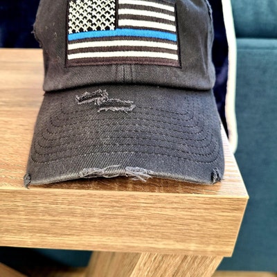 Thin Blue Line Hat Feather