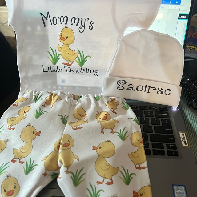 Baby clothes with ducks on them sale