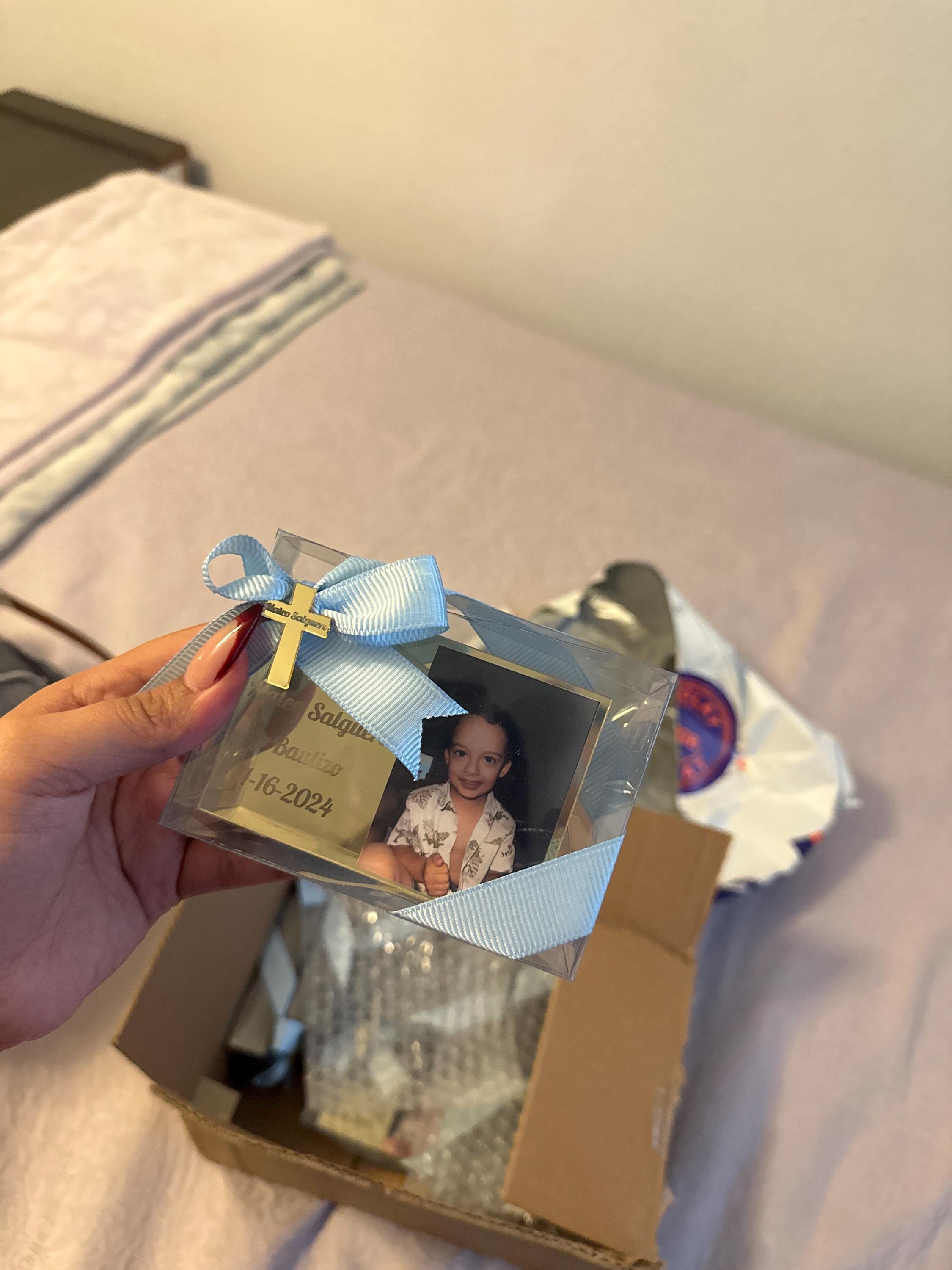 Baptism Photo Magnet Favors, Christening Favors, Mi Bautizo, Baptism Favors Girl, Baptism Photo Frame