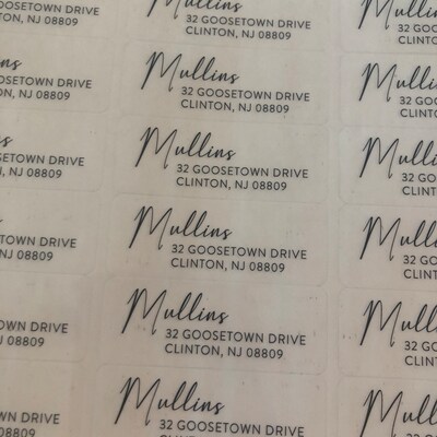 Personalized Return Address Label 100-430 Labels Custom Address Labels ...