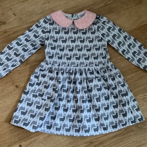 Baby &amp; Toddler Girl Dress Pattern. Long Sleeve Dress PDF Pattern. 0m-6y - Etsy