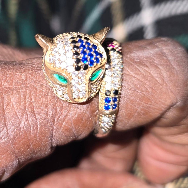 Leopard Tiger Ring, Handmade Women's Ring, Tiger Ring