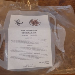 Red Cinchona Bark Quina Quinine Herb Herbal Tea - Cinchona Pubescens