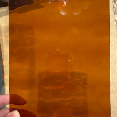 WATERGLASS PALE AMBER Transparent Stained Glass Sheet B23 - Etsy