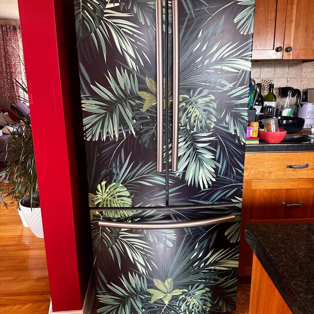 Fridge Wrap Tropical, Refrigerator Wrap Vinyl Side by Side, Fridge
