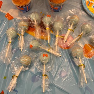 Blippi inspired cake pops, Blippi birthday party (12)