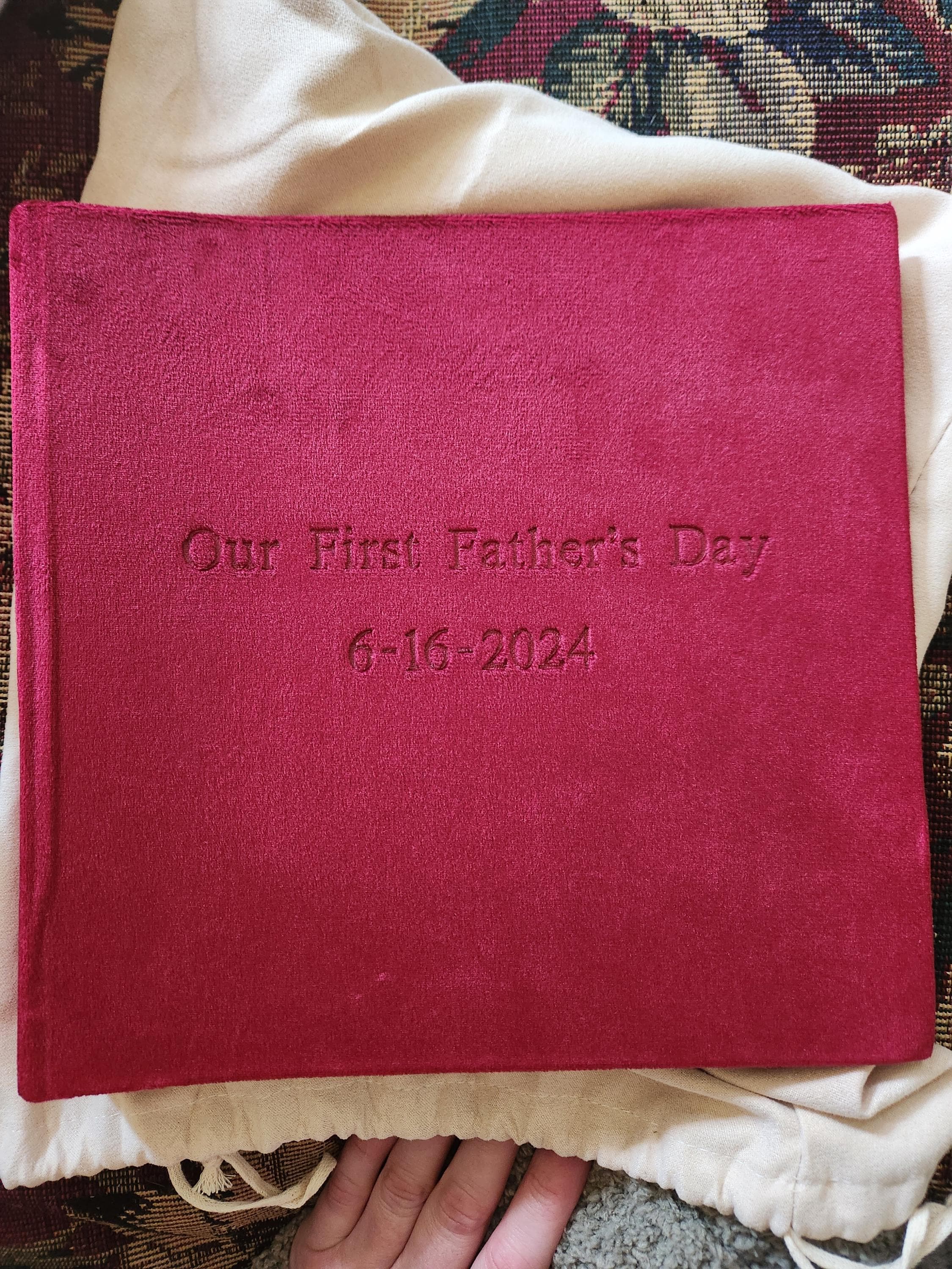 Personalized Photo Album with Pockets,Baby Album,Anniversary Ablum,First Year Gift