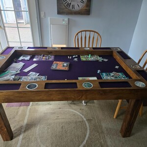 Board Game Table With Removable Topper, RPG Gaming Table