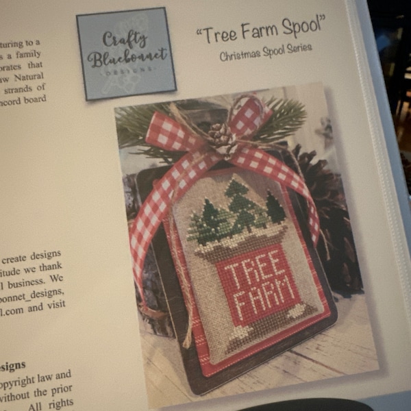 Tree Farm Spool - Christmas Spool Series by Crafty Bluebonnet Designs ...