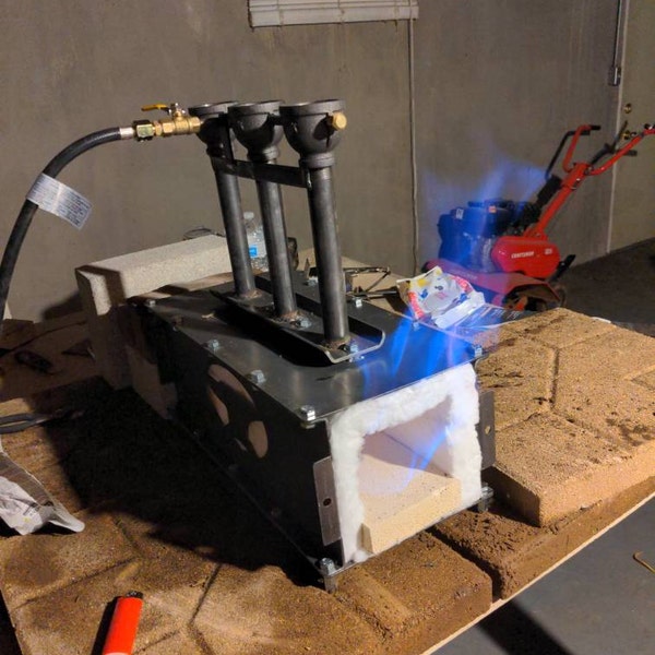 Diamondback Ironworks Series 1 Three Burner Gas Forge Blacksmith ...