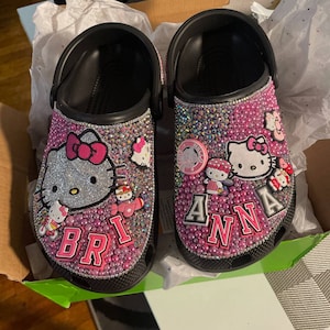 Hello Kitty Inspired Crocs. - Etsy