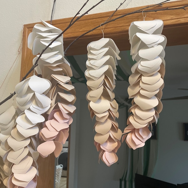 DIY Paper Wisteria Flower Template and Tutorial, Birthday Decor, Baby ...