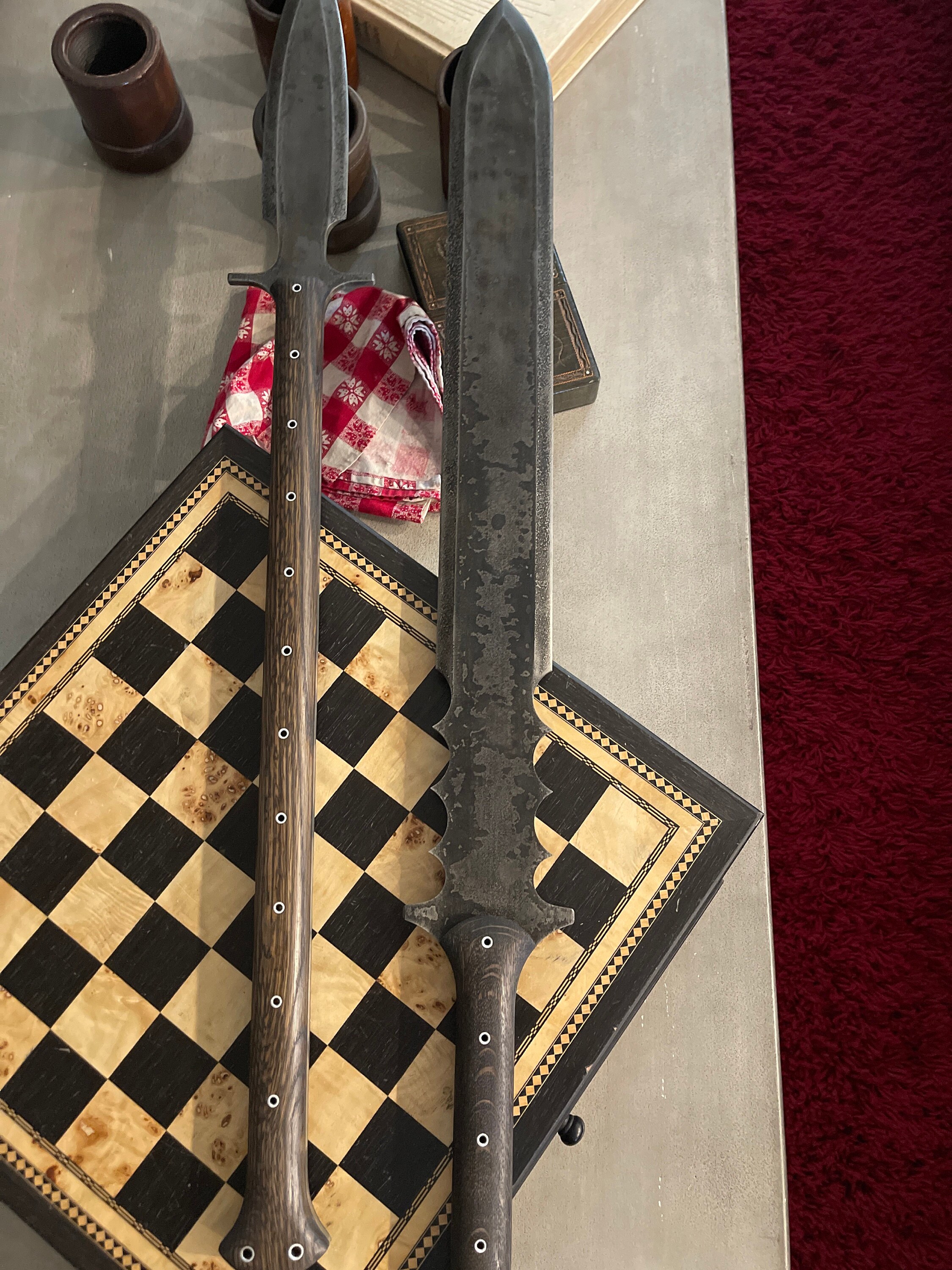 Handmade Fallen Oak FOF Reckoning and Brush Beater full tang