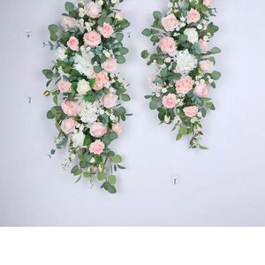 Set of 2 Wedding Cake Topper Floral Cake Decoration Cake - Etsy