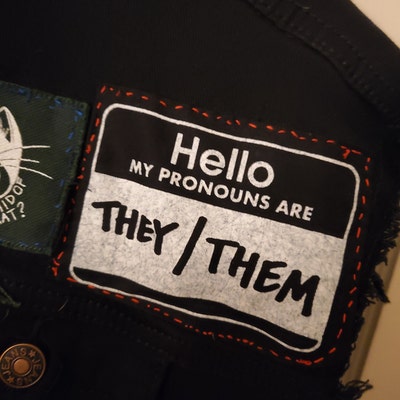 Gender Pronoun PATCH They Them - Etsy