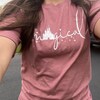 LiMoi Summer Tops For Women 2025 Vacation 3 Quarter Length Sleeve Plus Size Tunic Tops Women Oversized Tee Shirts Women Vintage Graphic Tshirts Shirts Wo