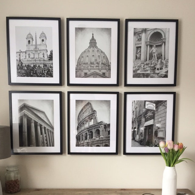 SALE Set of 3 Prints Europe Cities Black and White Etsy