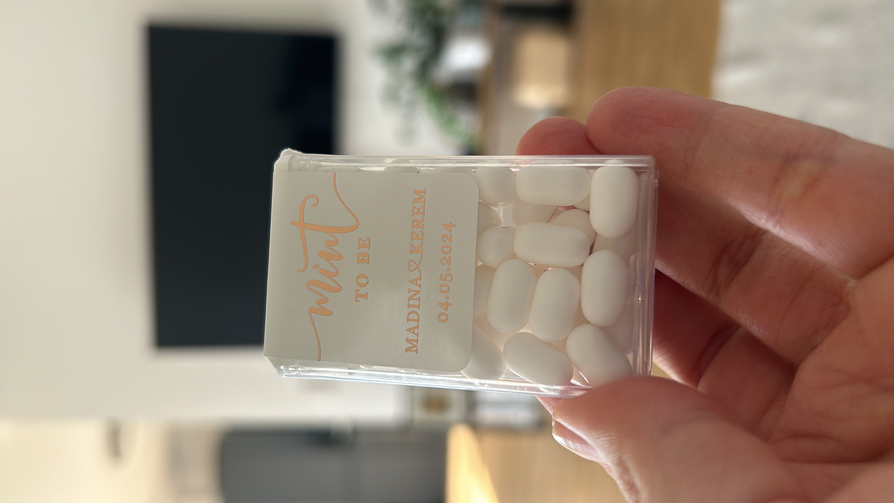 Gold Foil Personalized Mint to Be Wedding Favor Sticker, Custom Candy Label. Bridal Shower Gift with Silver / Rose Gold. MINTS NOT INCLUDED!