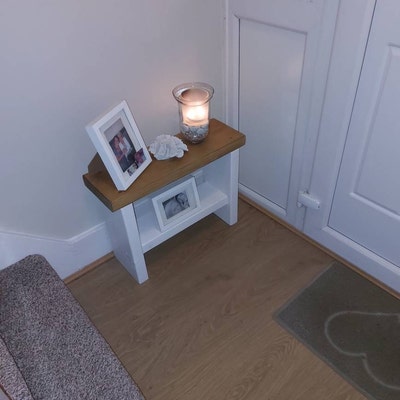 Solid Wooden Bench Seat Storage Unit Table - Etsy UK