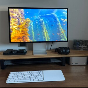 Laptop Stand and Screen Riser : Oak Wood Laptop or Tablet Holder ...
