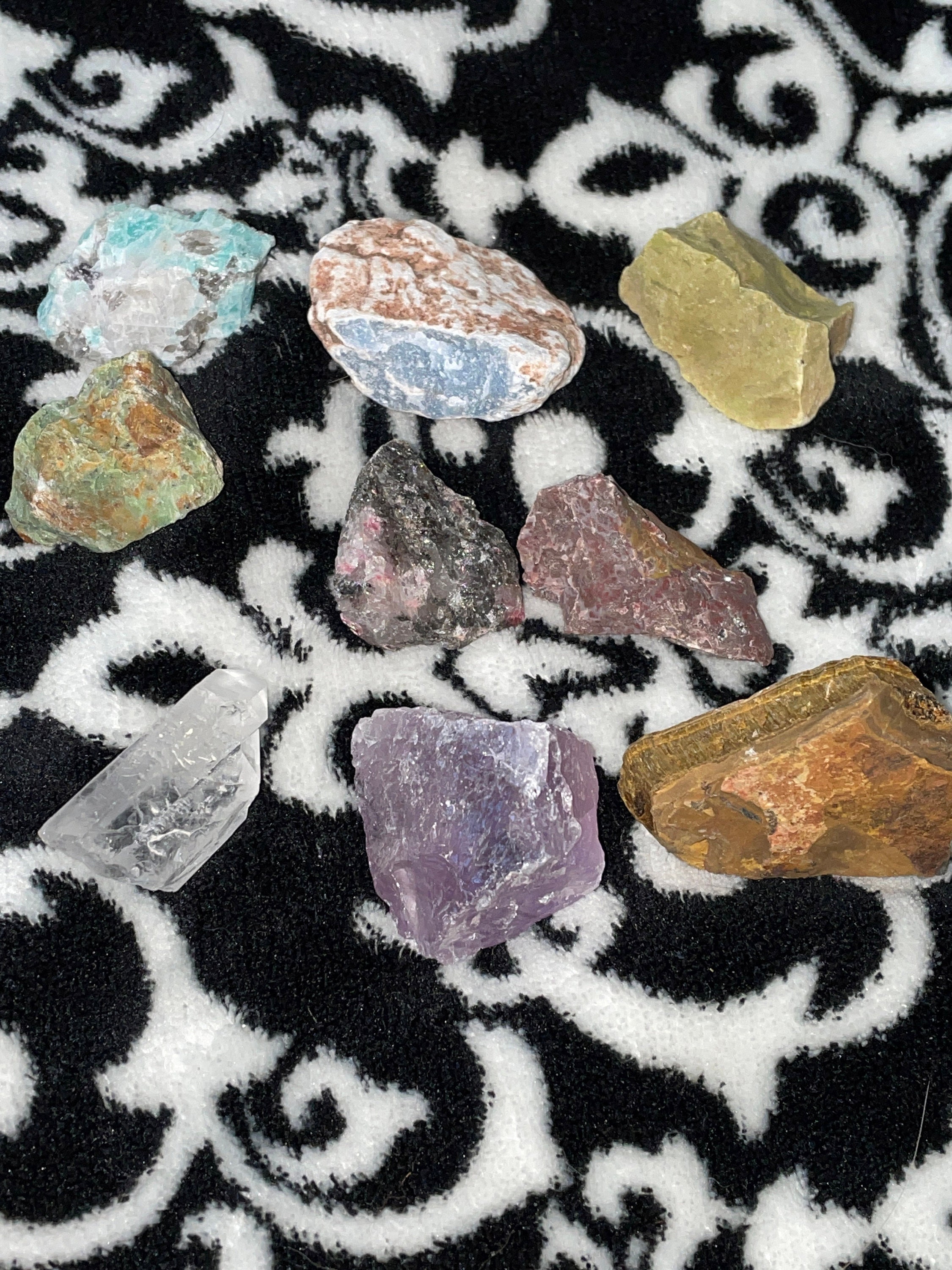 Crafters Collection Mixed Crystals Bulk Gemstones, Natural Raw