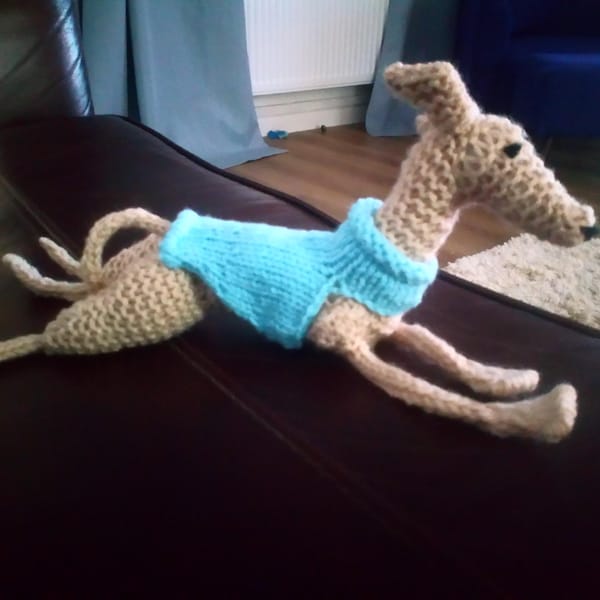 Lurcher Knitting Pattern - Etsy