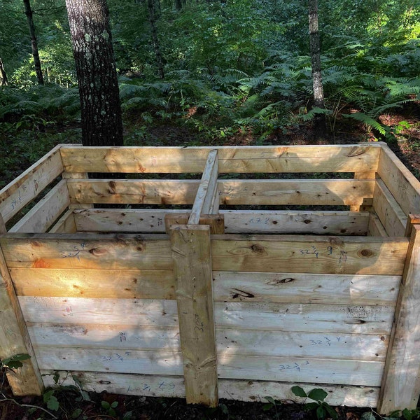 Plans Only - DIY Single & Double Compost Bin Plans With Adjustable ...