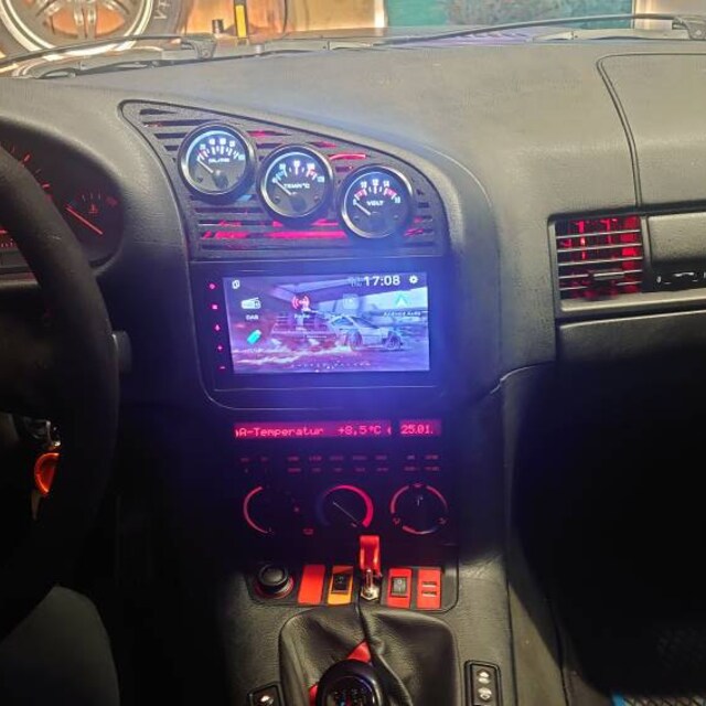 E36 double outlet din kit